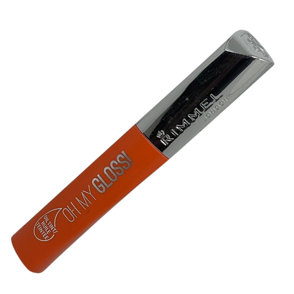 Rimmel Oh My Gloss Oil Tint Lip Gloss Orange Mode 600 Bold Vibrant Shine New